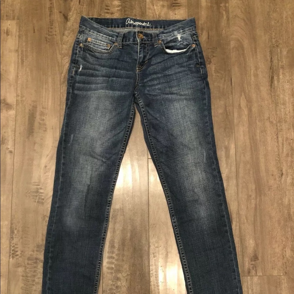 Aeropostale kylie boyfriend blue jeans